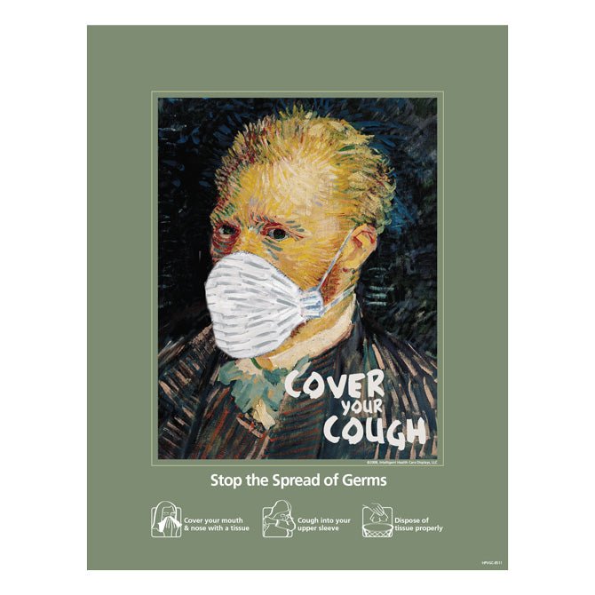Van Gogh Cover Your Cough Posters - Braeside Displays